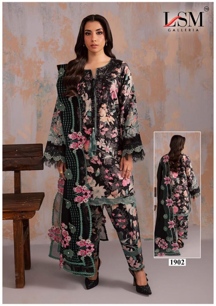 Latest Lsm Parian Dream Vol 19 Lawn Cotton Printed Dress Material Collection Wholesale 2026