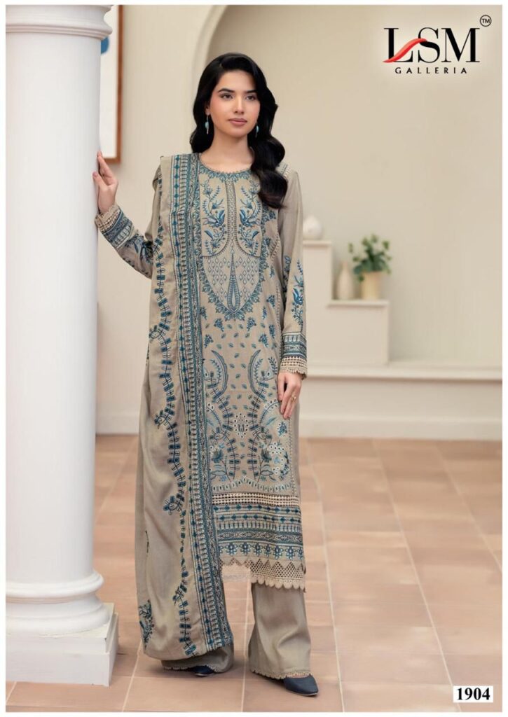 Latest Lsm Parian Dream Vol 19 Lawn Cotton Printed Dress Material Collection Wholesale 2026