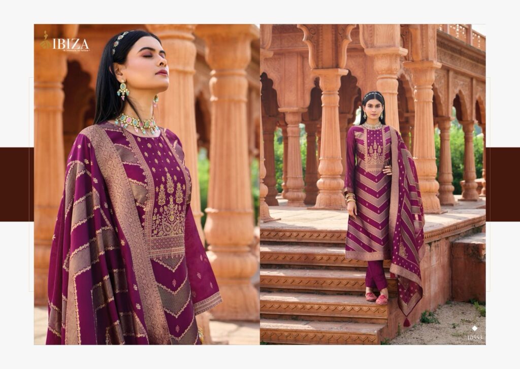 Beautiful Ibiza Silkoriya Banglory Silk Jacquard Salwar Kameez Wholesale 2026