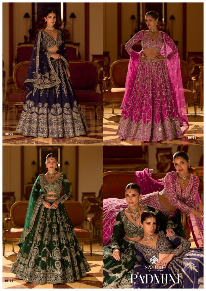 Launching Sayuri Padmini Real Silk Heavy Embroidery Lehenga Choli Wholesale 2026