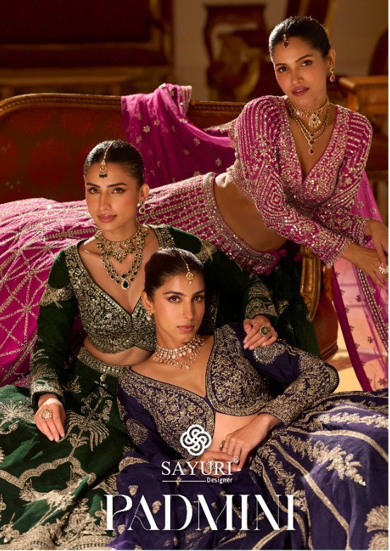 Launching Sayuri Padmini Real Silk Heavy Embroidery Lehenga Choli Wholesale 2026