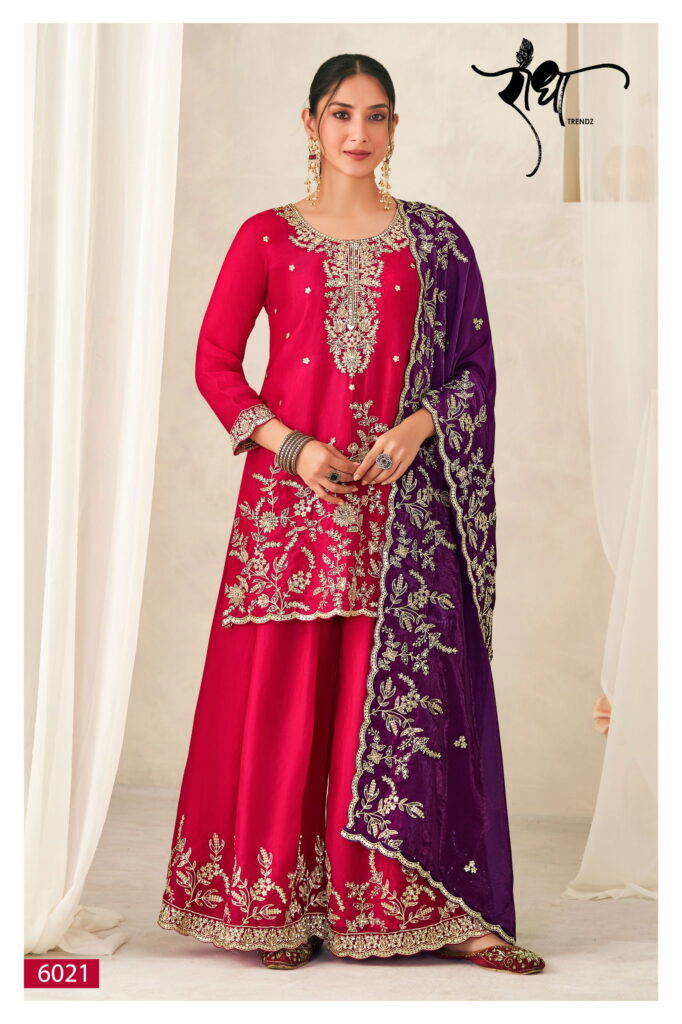 Beautiful Radha Chandani Fendy Silk With Embroidery Work Salwar Kameez Wholesale 2026