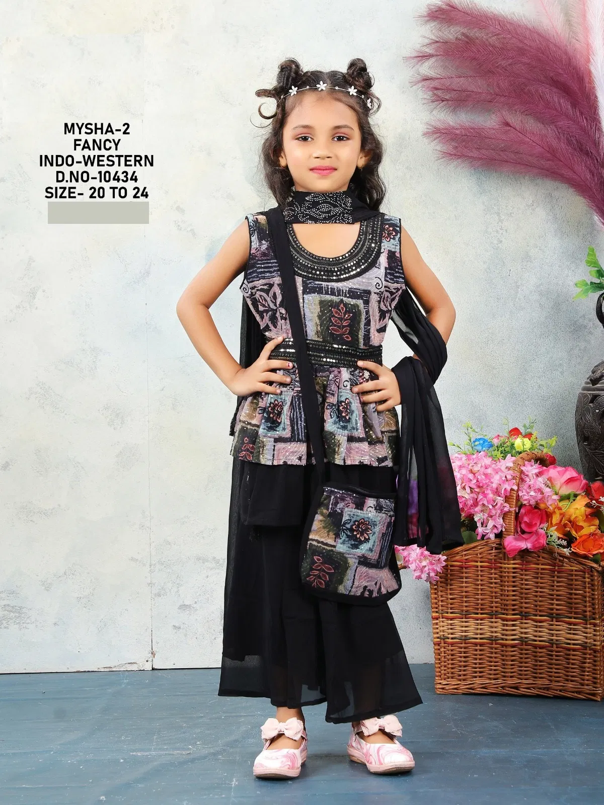 Beautiful Maysha Vol 2 Fancy Indo Western Georgette Kids Wear Collection Wholesale 2026