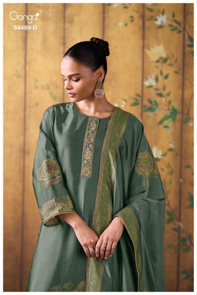 Beautiful Ganga Mahiya 4489 Viscose Silk Embroidery Work Salwar Kameez Wholesale 2026