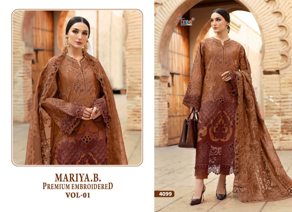 Stylish Shree Mariya B Premium Embroidered Vol 1 Cotton Pakistani Salwar Kameez Wholesale 2026