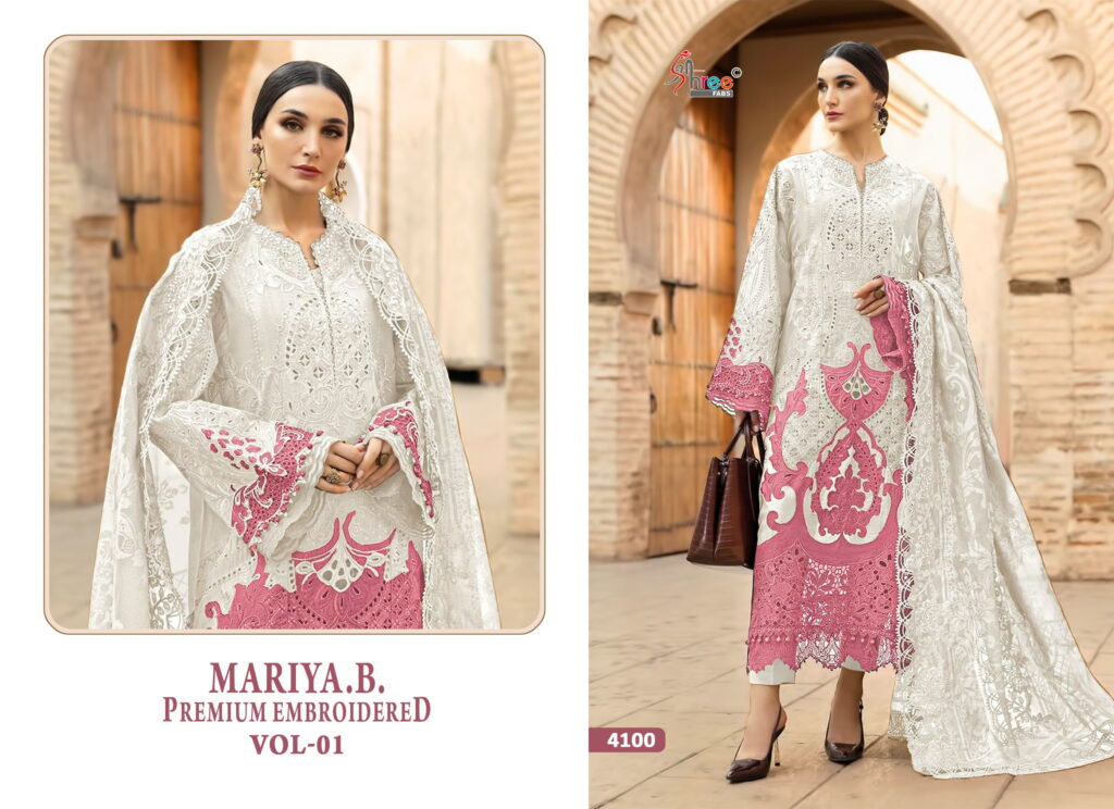 Stylish Shree Mariya B Premium Embroidered Vol 1 Cotton Pakistani Salwar Kameez Wholesale 2026