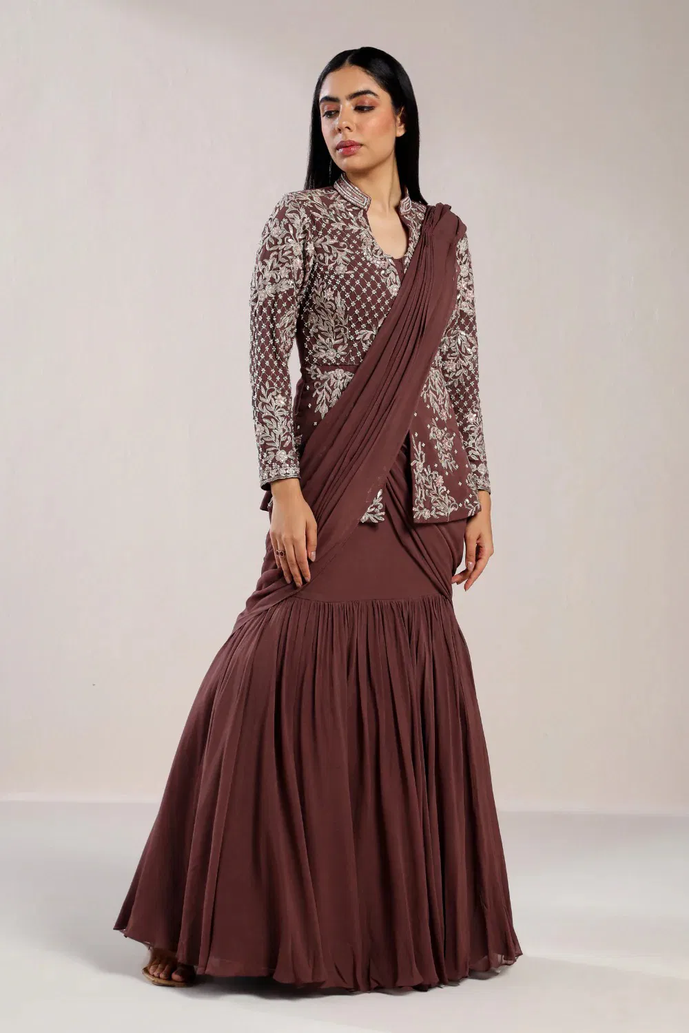 Stylish Bt 7135 Chinon Embroidery Worked Trending Party Wear Jacket Lehenga With Dupatta Wholesale 2026