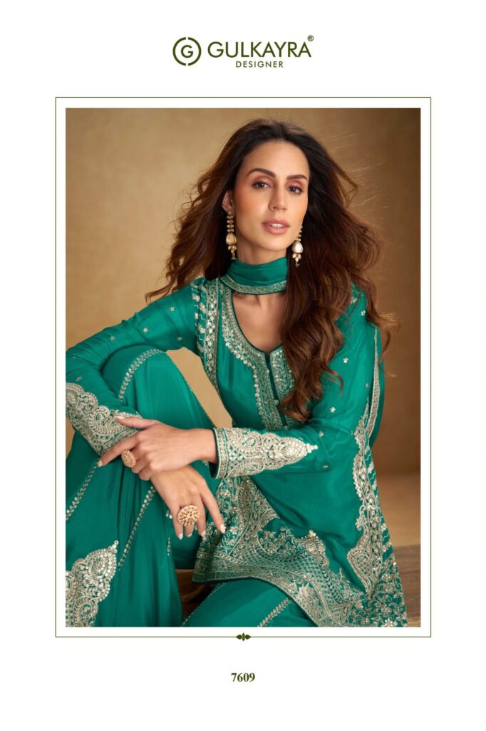 Latest Gulkayra Nirvi Chinon Embroidery Work Designer Salwar Kameez Wholesale 2026
