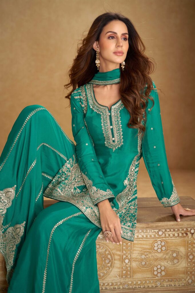 Latest Gulkayra Nirvi Chinon Embroidery Work Designer Salwar Kameez Wholesale 2026