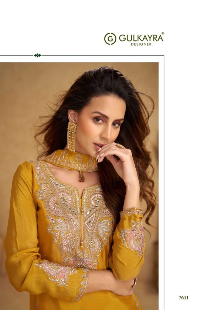 Latest Gulkayra Nirvi Chinon Embroidery Work Designer Salwar Kameez Wholesale 2026