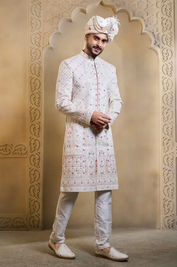 Stylish Swarg 5095 to 5099 series Wedding Sherwani Kurta Design Collection Wholesale 2026