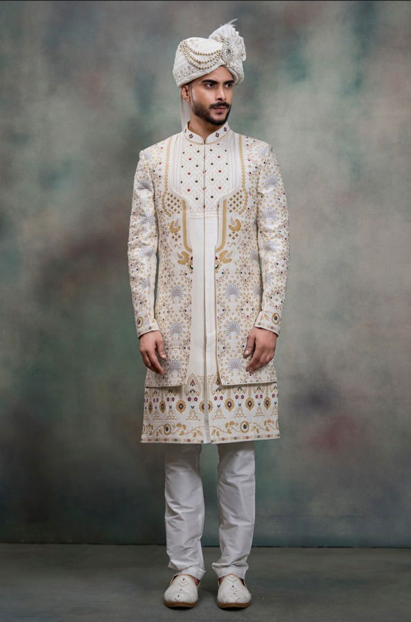Stylish Swarg 5095 to 5099 series Wedding Sherwani Kurta Design Collection Wholesale 2026