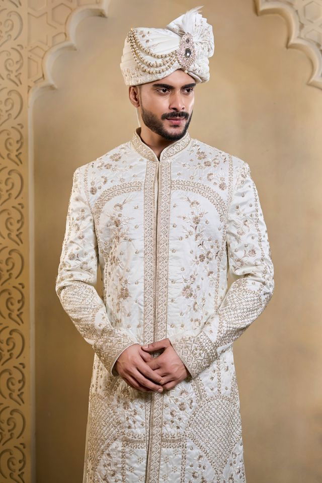 Latest Swarg 5100 to 5104 Series Wedding Sherwani Kurta Design Collection Wholesale 2026