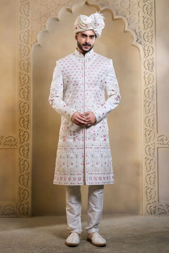 Latest Swarg 5100 to 5104 Series Wedding Sherwani Kurta Design Collection Wholesale 2026