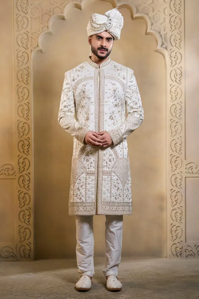 Latest Swarg 5100 to 5104 Series Wedding Sherwani Kurta Design Collection Wholesale 2026