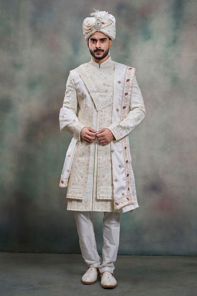 Latest Swarg 5100 to 5104 Series Wedding Sherwani Kurta Design Collection Wholesale 2026