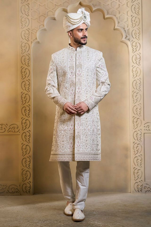 Latest Swarg 5100 to 5104 Series Wedding Sherwani Kurta Design Collection Wholesale 2026