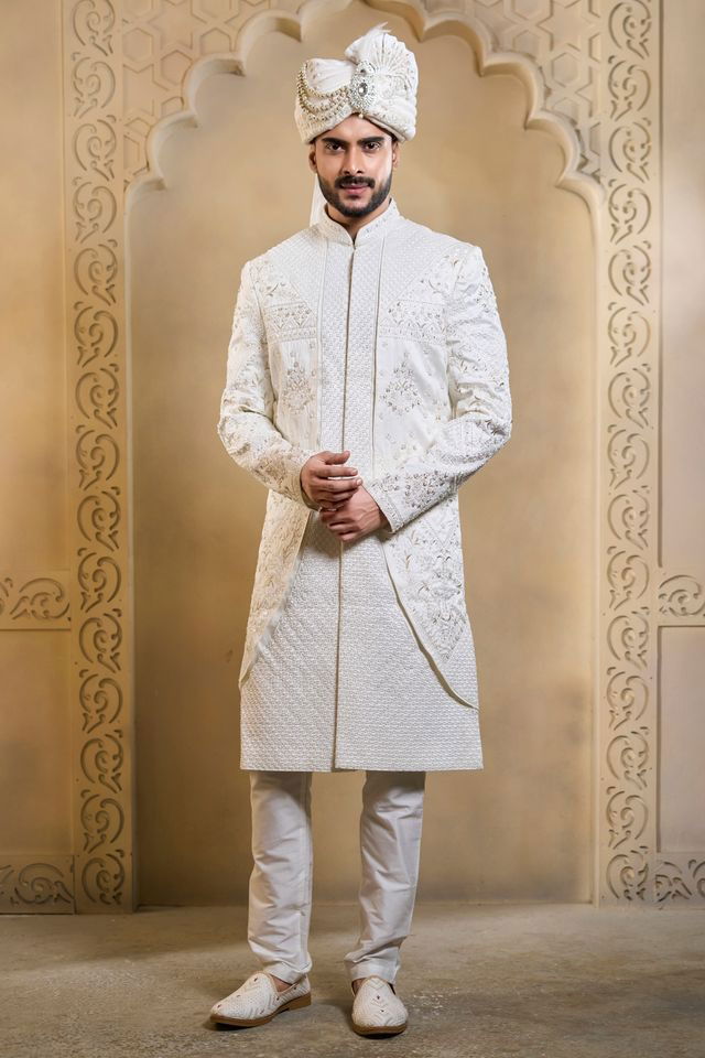 Latest Swarg 5100 to 5104 Series Wedding Sherwani Kurta Design Collection Wholesale 2026