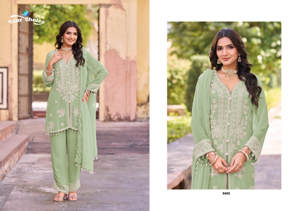 Beautiful Your Choice Delta Chinon Embroidered Designer Salwar Kameez Wholesale 2026