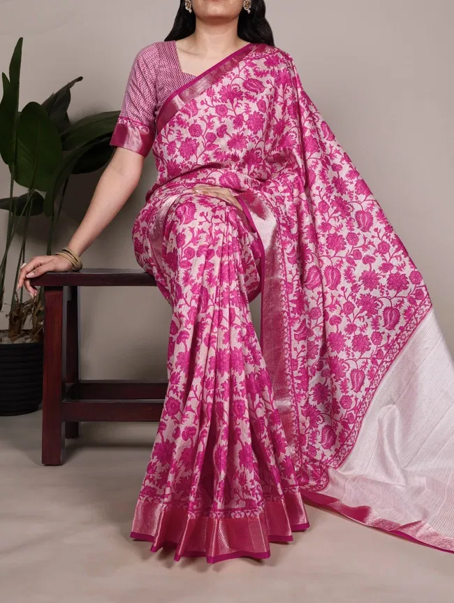 Lekha Yf 7055 Tussar Silk Printed Fancy Saree Collection Wholesale