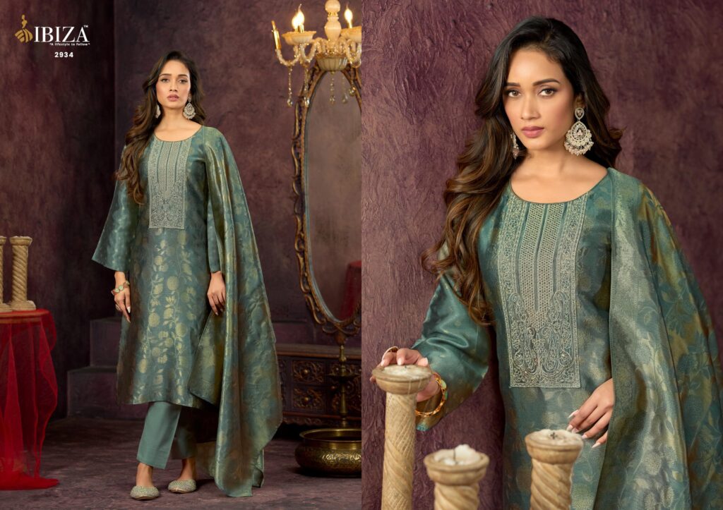 Stylish Ibiza Dil Noor Ziraf Silk With Embroidery Salwar Kameez Collection Wholesale 2026