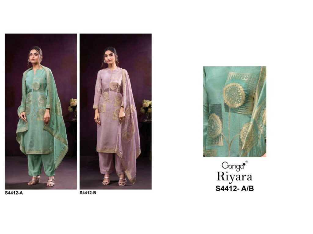 Beautiful Ganga Riyara 4412 Bemberg Silk With Embroidery Salwar Kameez Wholesale 2026