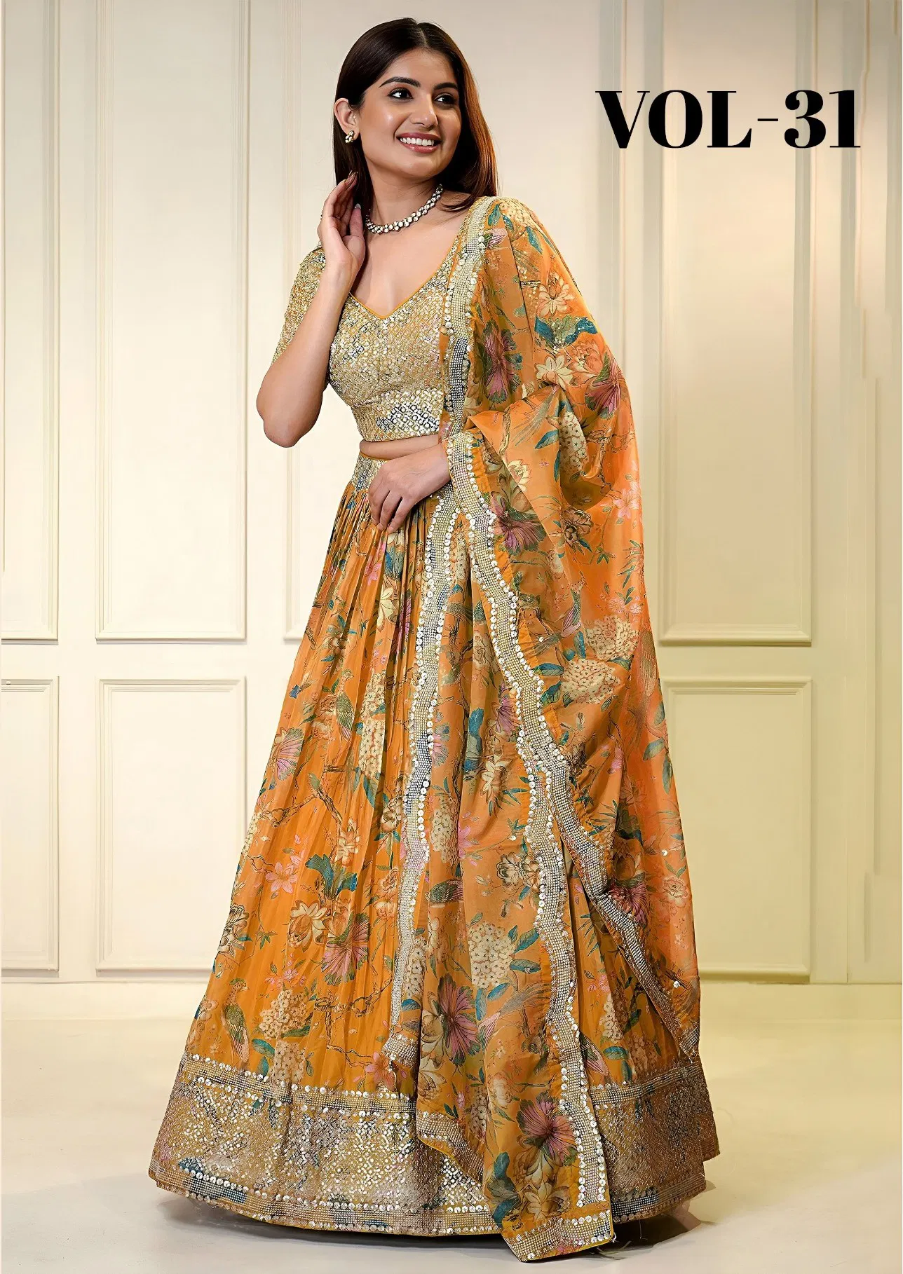 Buy Zeel Vol 31 Organza Sequins Embroidery Work Lehenga Choli Collection Wholesale 2026