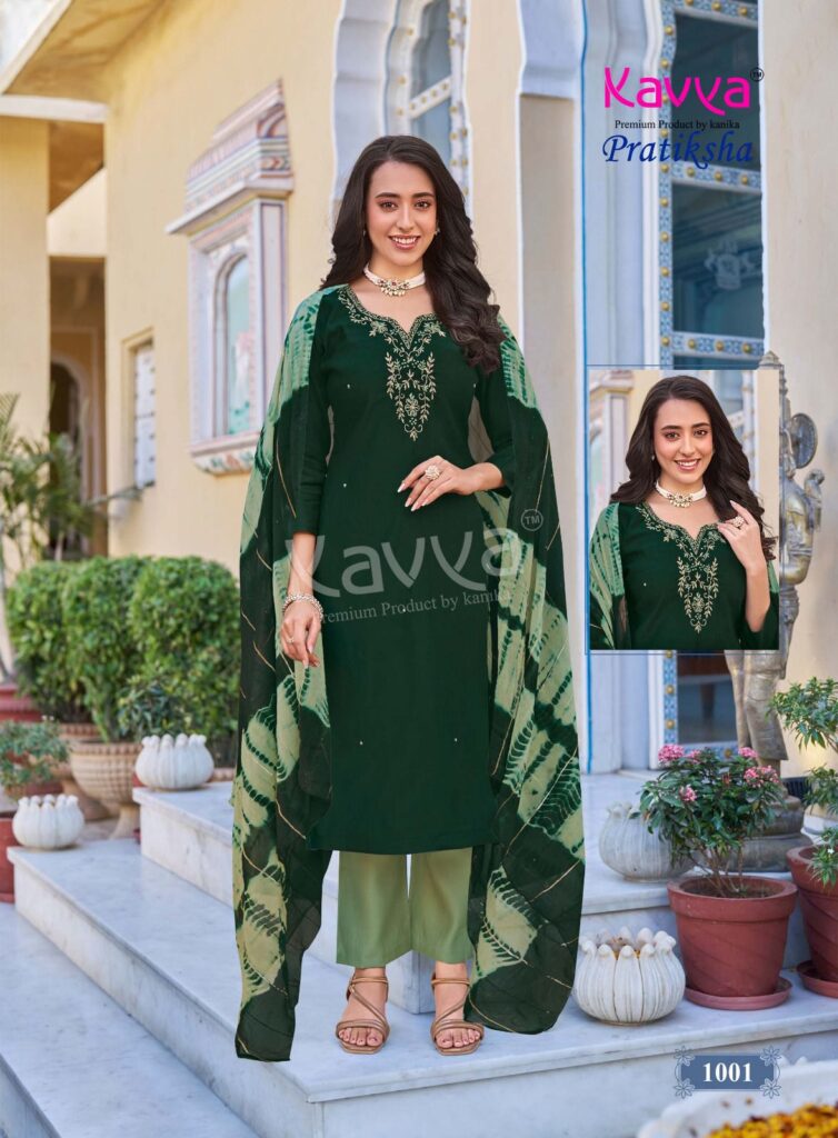 Stylish Kavya Pratiksha Vol 1 Vetican Dyed Plain Kuri Bottom With Dupatta Collection Wholesale 2026