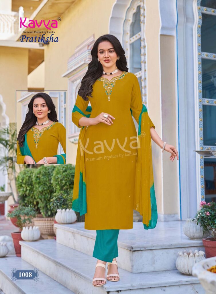 Stylish Kavya Pratiksha Vol 1 Vetican Dyed Plain Kuri Bottom With Dupatta Collection Wholesale 2026