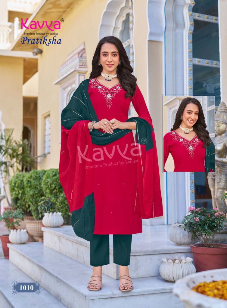 Stylish Kavya Pratiksha Vol 1 Vetican Dyed Plain Kuri Bottom With Dupatta Collection Wholesale 2026