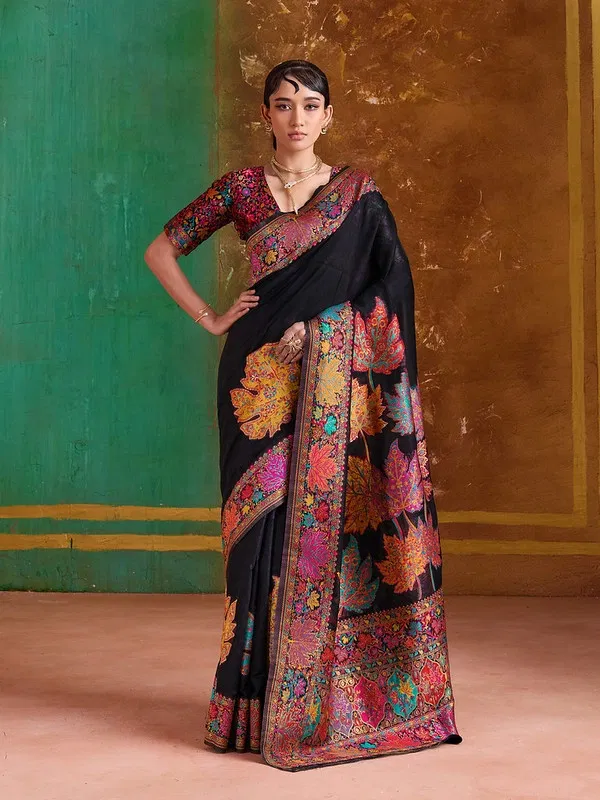 Buy Rajtex Pure Kashmiri 02 Modal Cotton Pashmina Weaving Saree Wholesale 2026