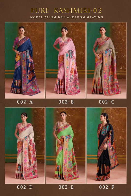 Buy Rajtex Pure Kashmiri 02 Modal Cotton Pashmina Weaving Saree Wholesale 2026