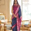 Kreshva Kalatmak Silk With Traditional Temple Border Saree Wholesale