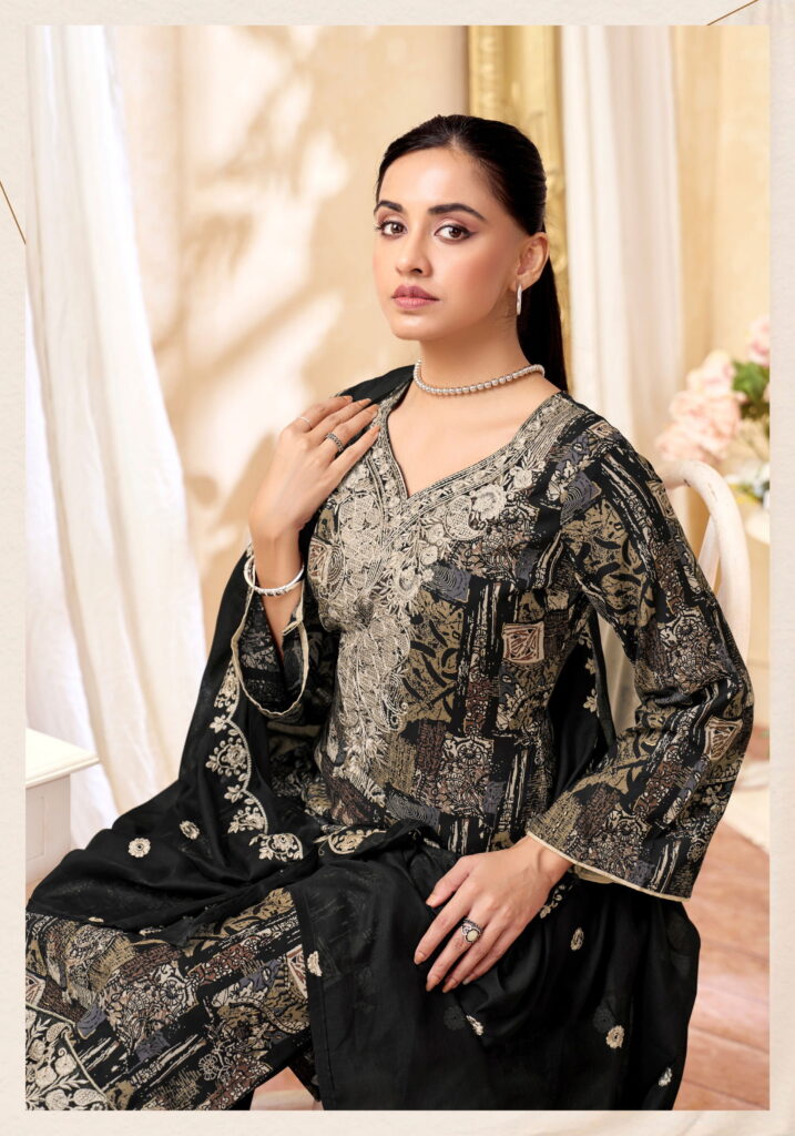 Stylish Alok Black Bunny Edition 3 Viscose Rayon Printed Dress Material Collection Wholesale 2026