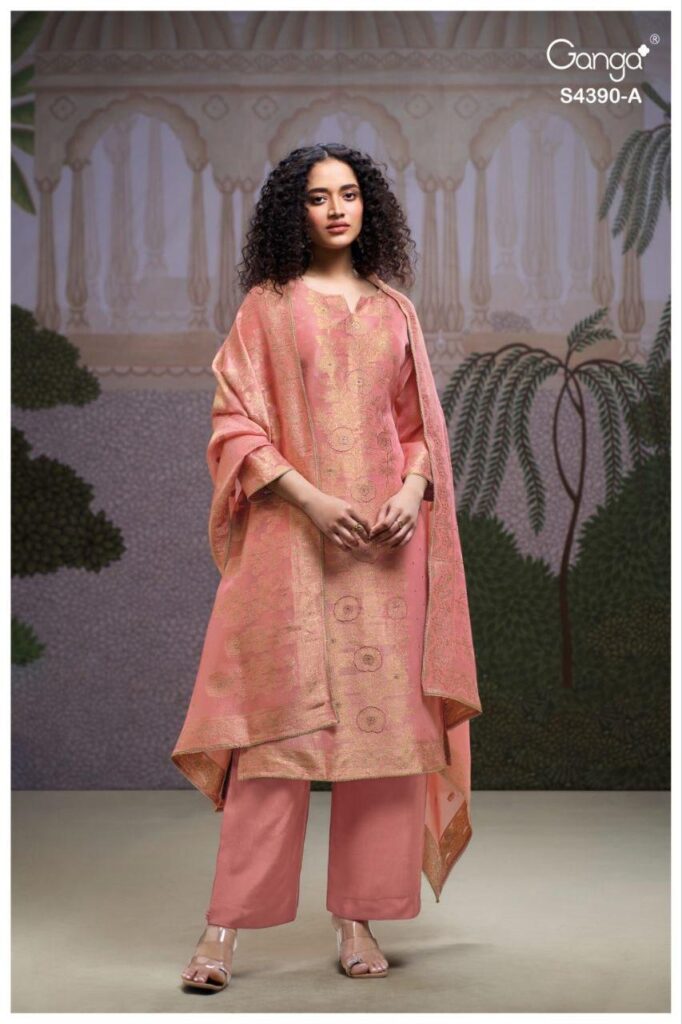 Latest Ganga Jivana 4390 Bemberg Silk With Embroidery Salwar Kameez Wholesale 2026