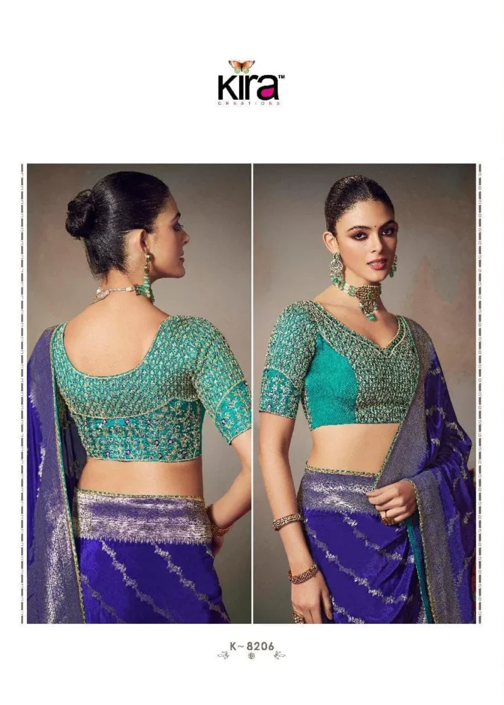 Stylish Kira Kamini Silk Beautiful Lace Border & Piping Saree Collection Wholesale 2026