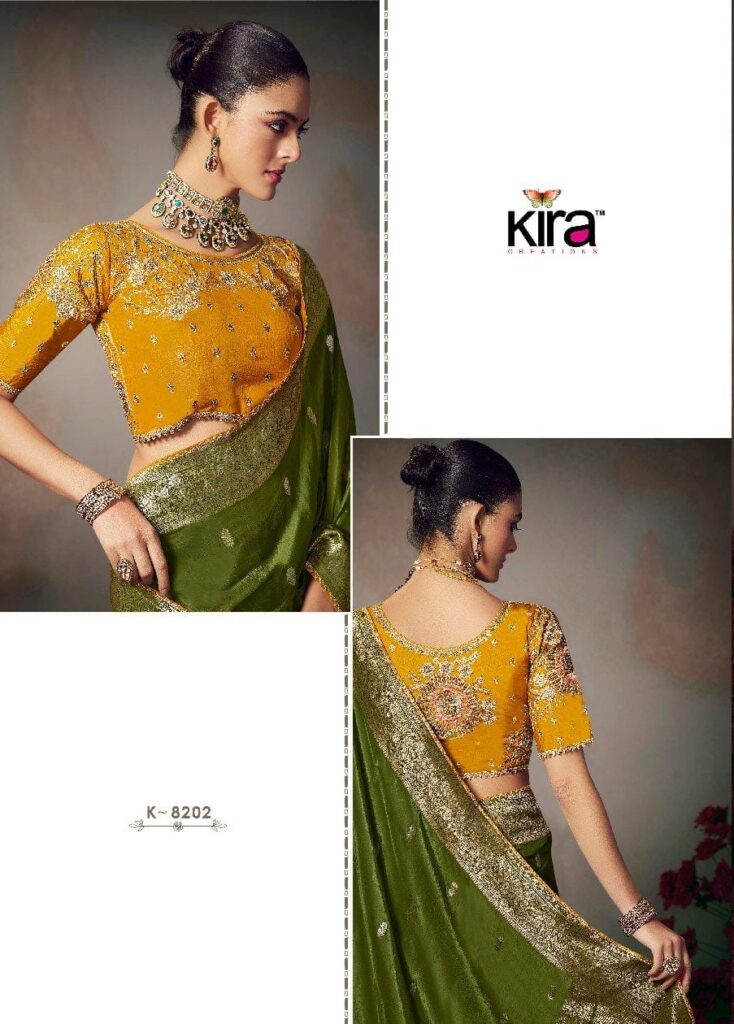 Stylish Kira Kamini Silk Beautiful Lace Border & Piping Saree Collection Wholesale 2026