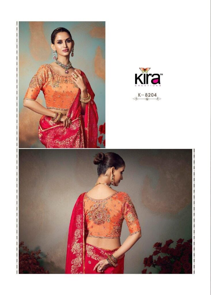 Stylish Kira Kamini Silk Beautiful Lace Border & Piping Saree Collection Wholesale 2026