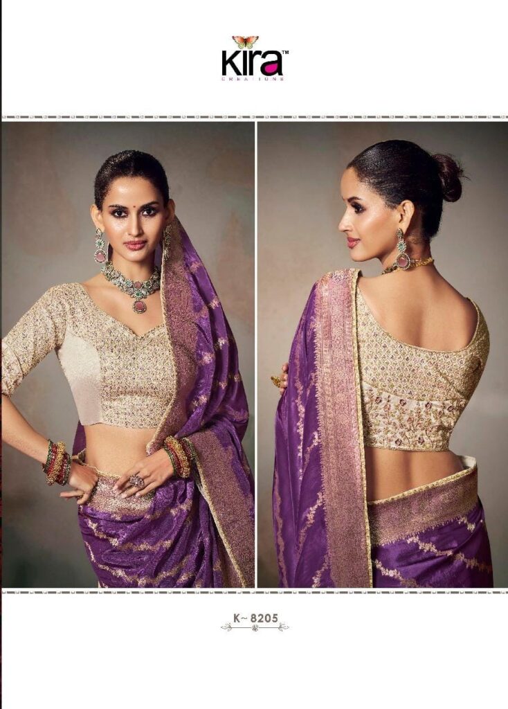 Stylish Kira Kamini Silk Beautiful Lace Border & Piping Saree Collection Wholesale 2026