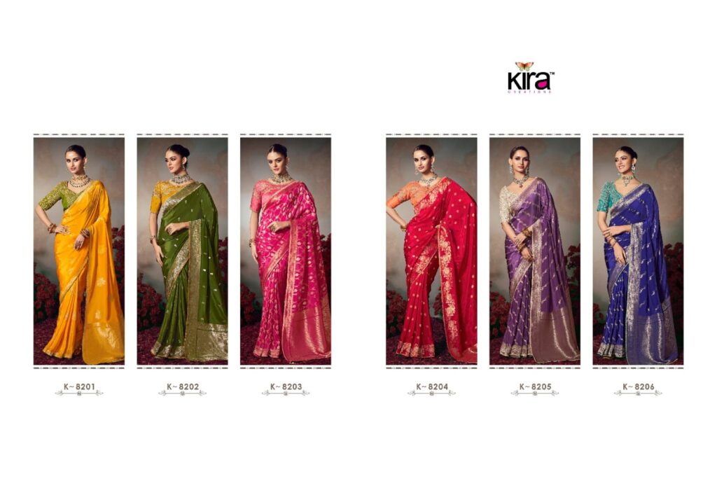 Stylish Kira Kamini Silk Beautiful Lace Border & Piping Saree Collection Wholesale 2026