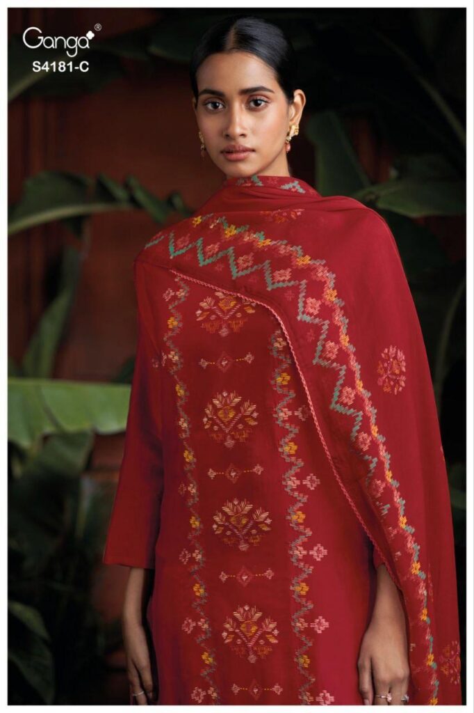 Launching Ganga Prielle 4181 Bemberg Silk Printed Embroidery Salwar Kameez Wholesale 2026