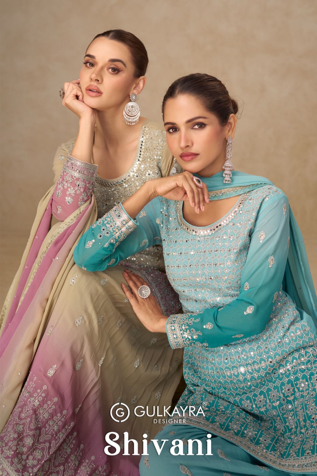 Gulkayra Shivani Georgette With Embroidery Work Salwar Kameez Wholesale