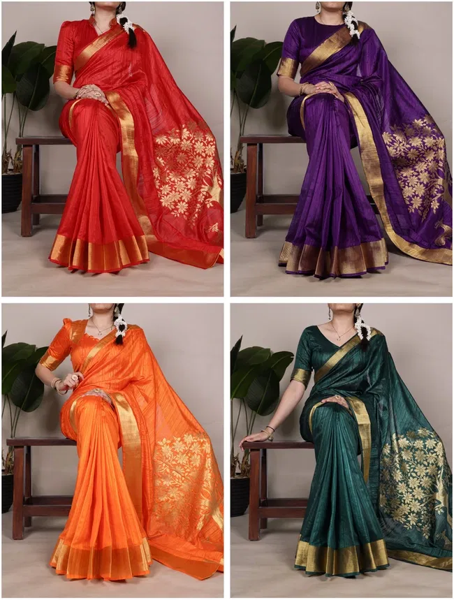 Launching Lekha Yf 7903 Raw Silk Zari Worked Fancy Saree Collection Wholesale 2026