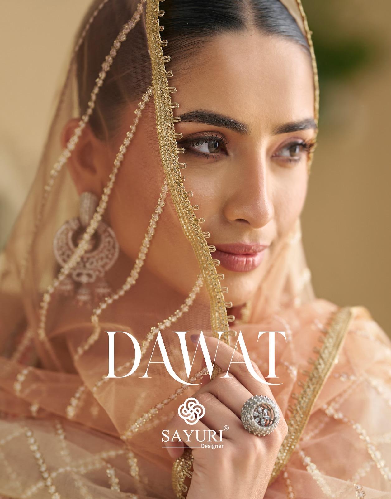 Sayuri Dawat Georgette With Embroidered Gown And Dupatta Collection Wholesale