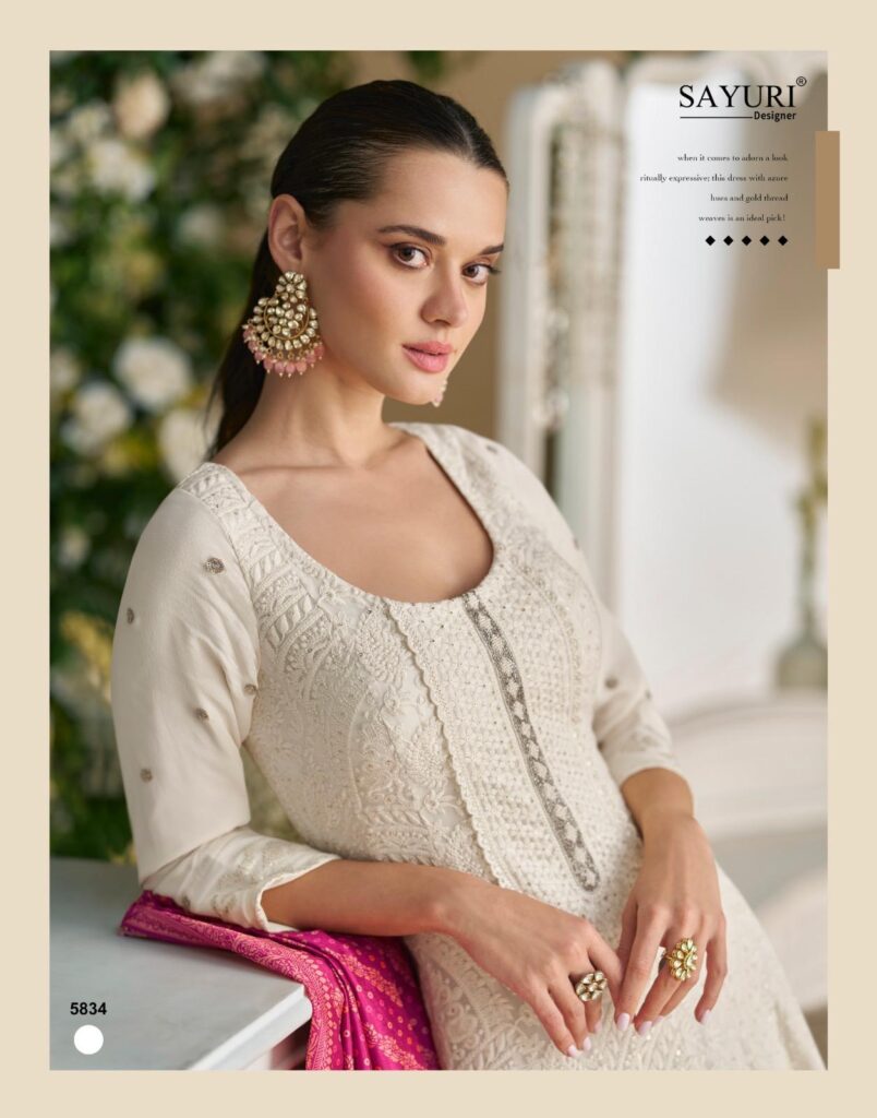 Buy Sayuri Dawat Georgette With Embroidered Gown And Dupatta Collection Wholesale 2026