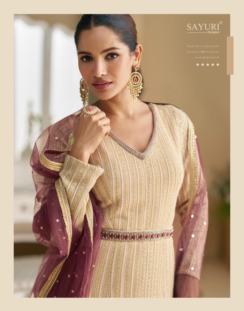 Buy Sayuri Dawat Georgette With Embroidered Gown And Dupatta Collection Wholesale 2026