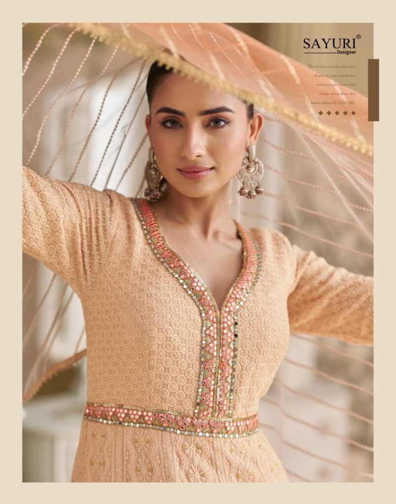 Buy Sayuri Dawat Georgette With Embroidered Gown And Dupatta Collection Wholesale 2026