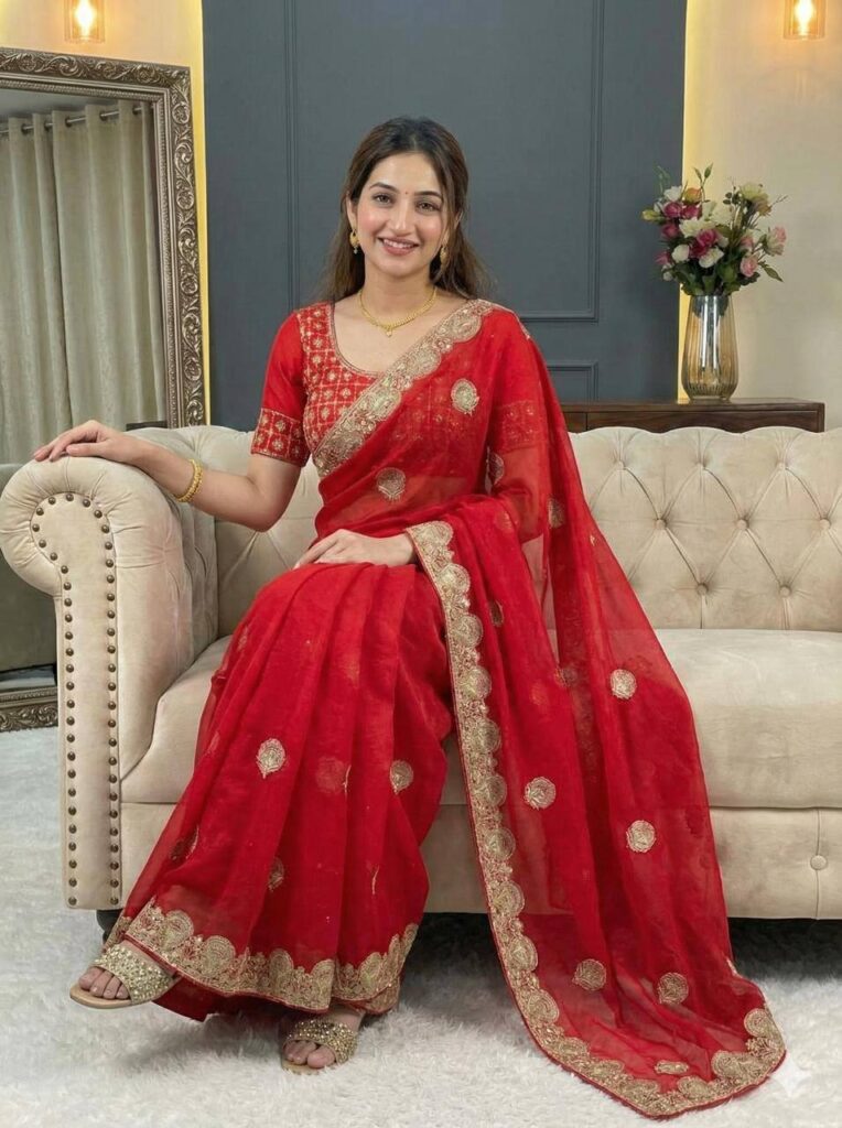 Buy Bt 442 Beautiful Fandy Satin Silk Embroidered Saree Collection Wholesale 2026