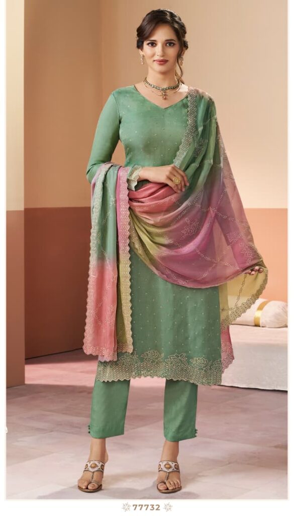 Launching Vinay Kuleesh Ranggatt Glitter Silk With Work Salwar Kameez Wholesale 2026