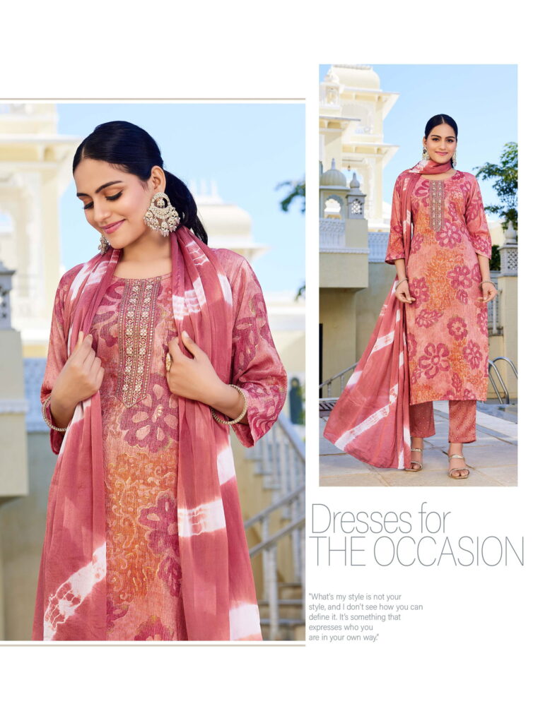 Buy Radhika Siri Vol 5 Rayon Foil Printed Kurti Pant And Dupatta Collection Wholesale 2026